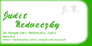 judit medveczky business card